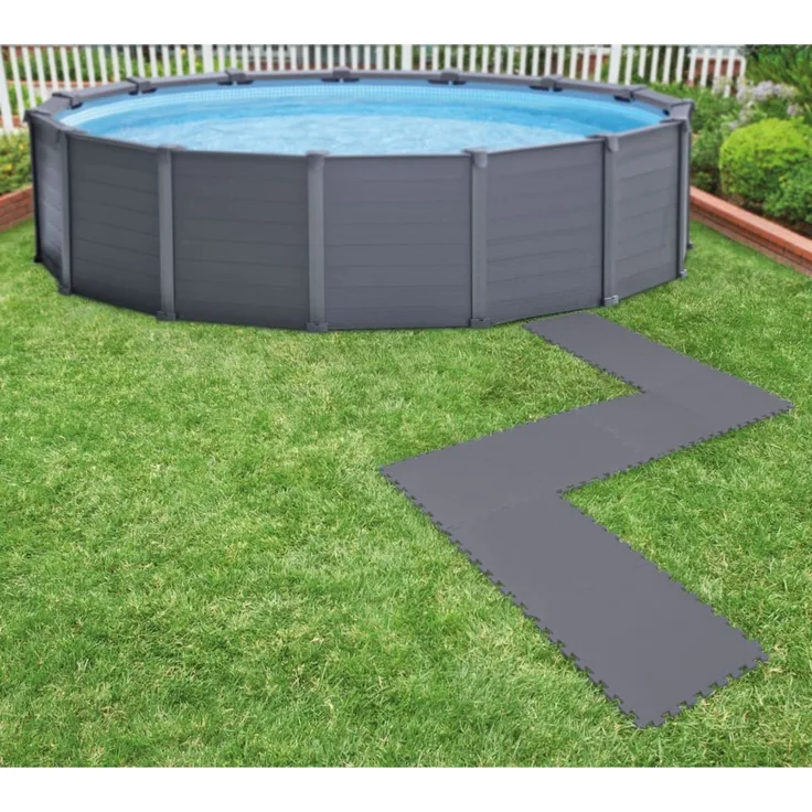 Intex Bodenschutzmatten für Pool 8 Stk. 50x50x0,5 cm 1,9 m² 3202925
