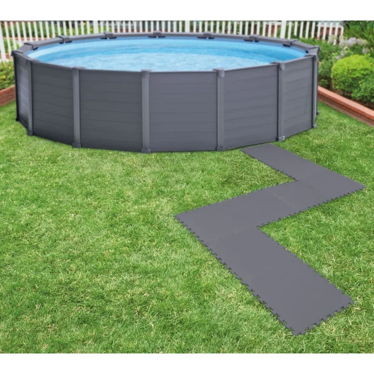 Intex Bodenschutzmatten für Pool 8 Stk. 50x50x0,5 cm 1,9 m² 3202925 – Bild 1