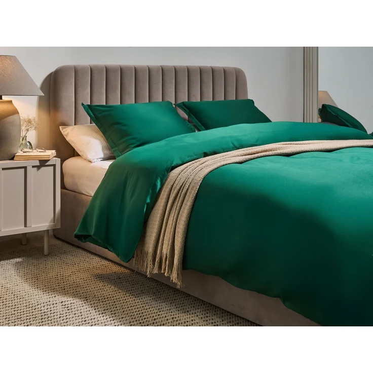 Bettwäsche-Set PARKROSE Baumwollsatin 200 x 200 cm Grün – Bild 3