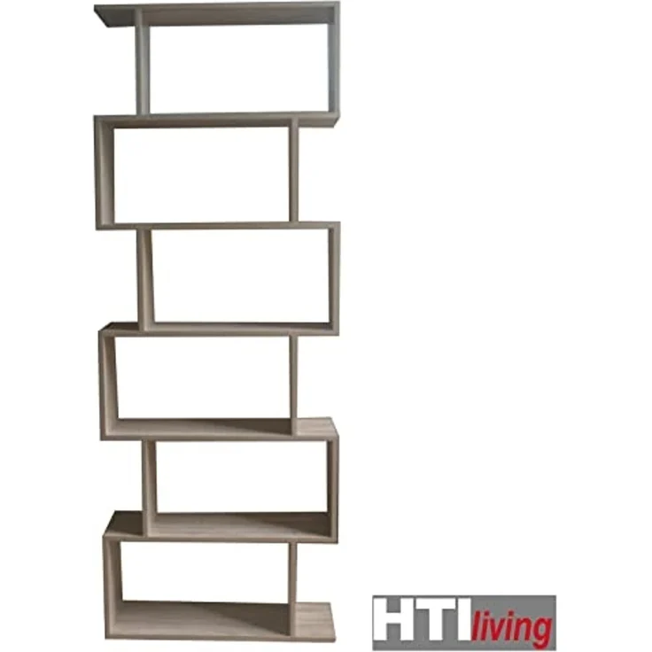 HTI-Living Bücherregal Regal 70x189 Thekla Sonoma, Stück 1-tlg, Standregal mit 6 Fächern Raumteiler – Bild 4