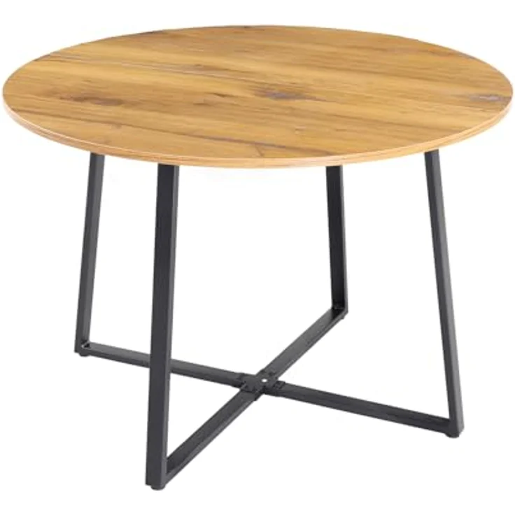 B&D home Esstisch NOA, Metallgestell schwarz oder weiß, rund, 110x110cm, platzsparend – Bild 5