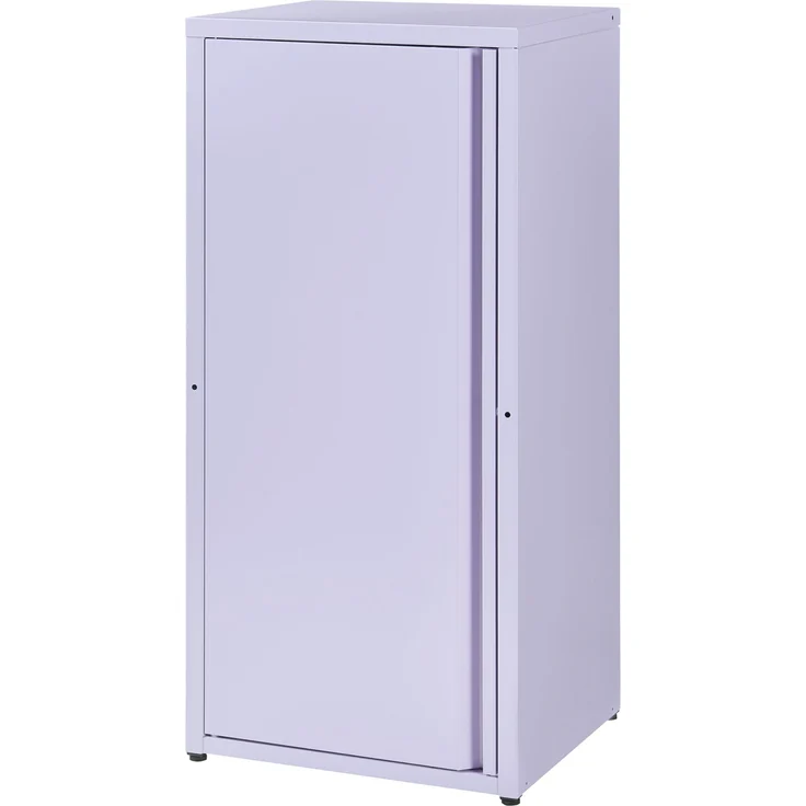 [en. casa] 'Burlöv' Metallschrank, Stahl, 88 x 40 x 35 cm, Violett – Bild 2