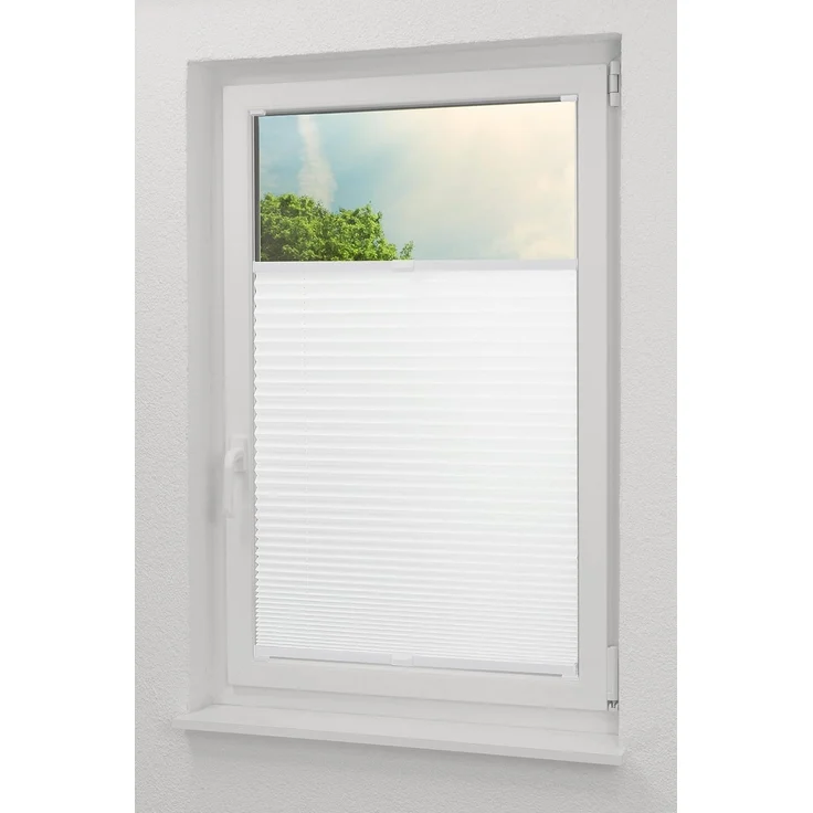 Lysel - Qualitätsplissee Crush Tageslicht weiß - Plissee in der Größe (Bx H) 70cm * 130cm – Bild 5