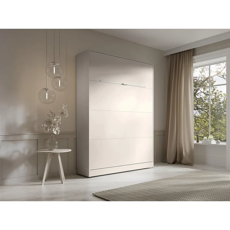 Vente-unique - RAPILI Bett Holz, Platte Beige - B 50 cm239,2 cm x H 225,2 cm x L 159 cm – Bild 3