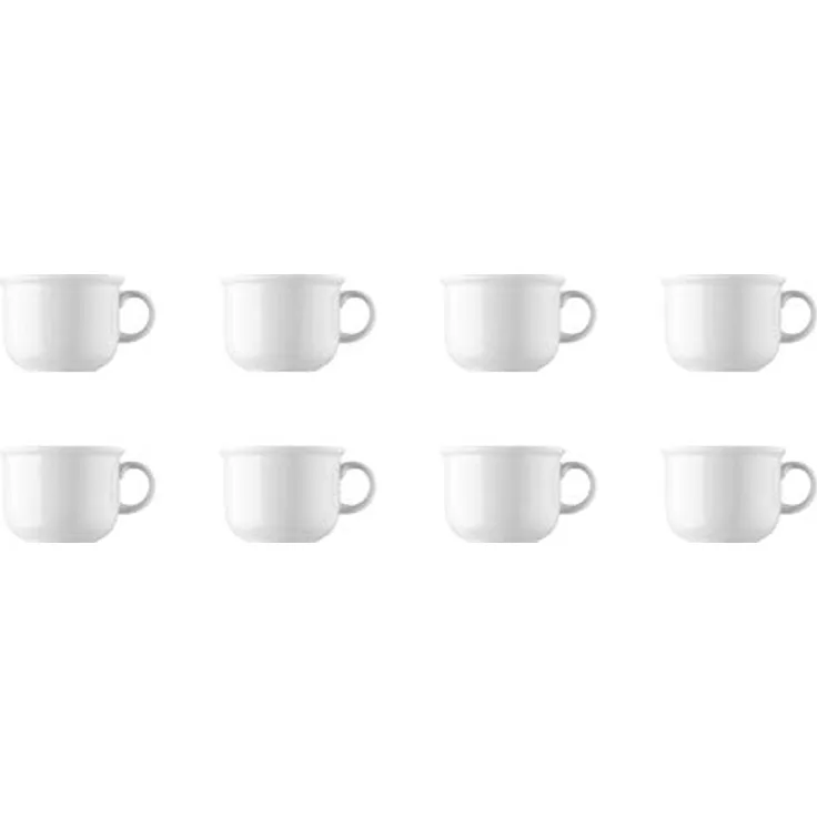 8 x Kaffee-Obertasse - Trend Weiß - Thomas - 11400-800001-14742 Porzellan Geschi
