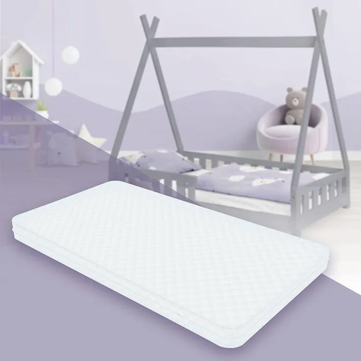 Kindermatratze 80 x 160 x 11 cm aus Polyester Oeko-Tex 100 ML-Design