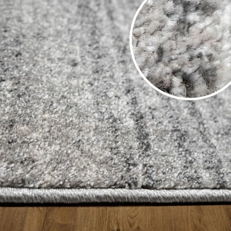 oKu-Tex Teppich Wohnzimmer, MERCUR meliert, weicher Kruzflor, langlebig, pflegeleicht, rechteckig, Höhe: 11 mm, Wohnzimmerteppich, Meliert, verschiedene Farben & Größen erhältlich – Bild 6