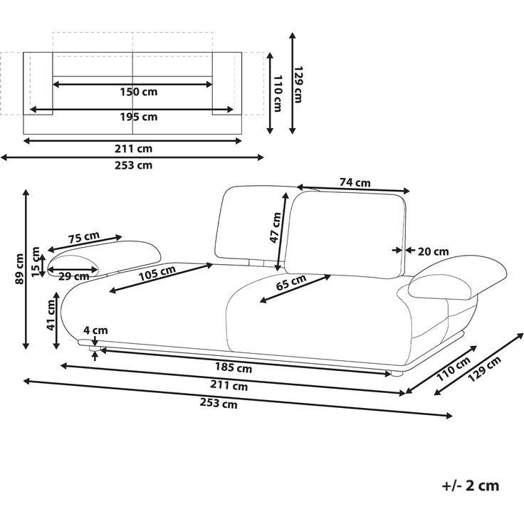 Sofa 3-Sitzer NACKA Hellgrün – Bild 2