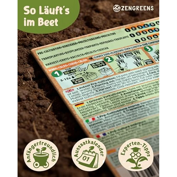 ZenGreens® - Bio Wildkräutersamen im 8er Set - 8 Wildkräuter Samen für den einfachen Anbau im Garten, Balkon oder Hochbeet - Pflanzensamen - Saatgut – Bild 9