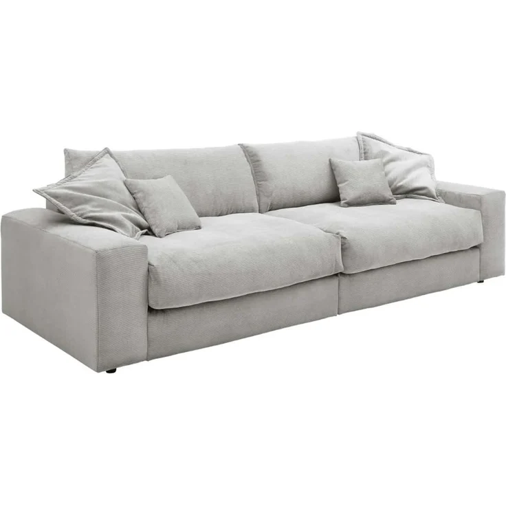 Big Sofa Kamil von ED Exciting Design im Fjord Cordbezug mit optionalem Hocker – Bild 2