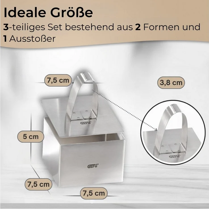 GEFU Speisering, Edelstahl 18/10 – Bild 3