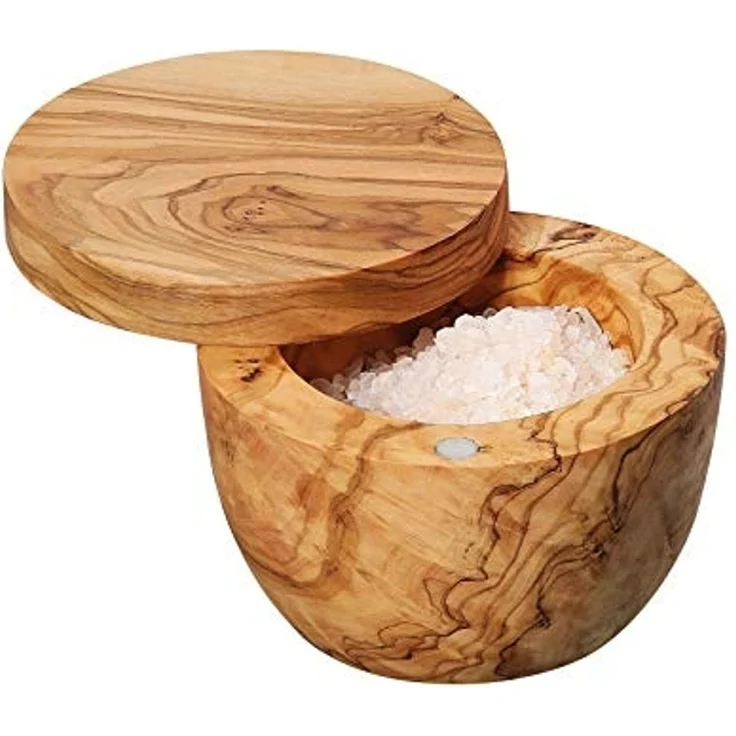 Zassenhaus Salz-/Gewürztopf Olivenholz 9,5 cm – Bild 3