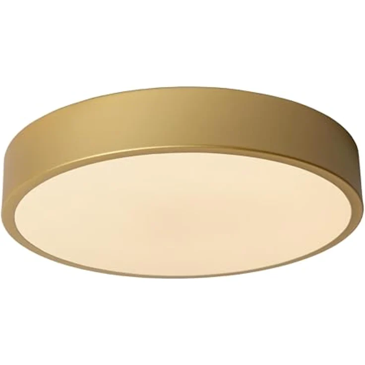 LUCIDE UNAR Deckenleuchte Ø 30 cm, LED 3 StepDim 1x18W 2700K, mattes Gold/Messing – Bild 1