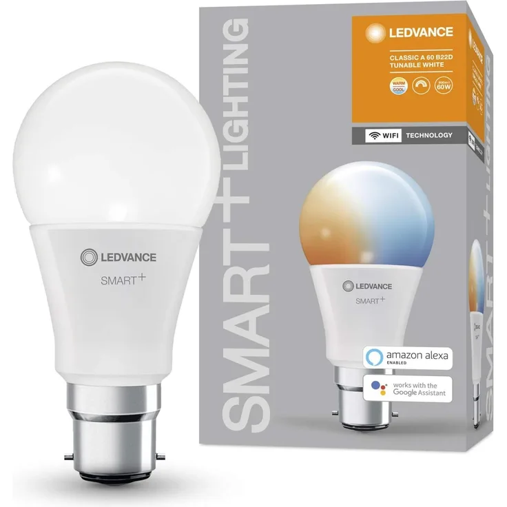 LEDVANCE SMART+ WiFi Classic Abstimmbar Weiß 60 9 W/2700. .. 6500 K B22d