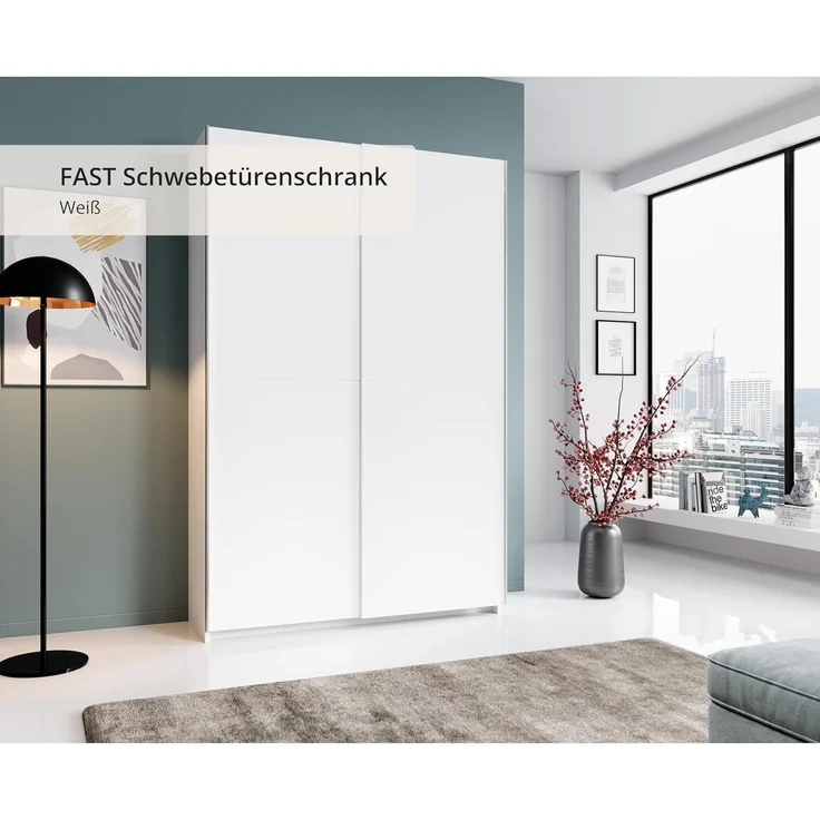 Bega 'Fast' Schwebetürenschrank, weiß – Bild 4