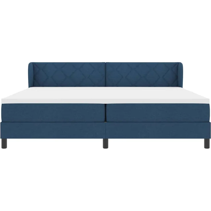 vidaXL Boxspringbett mit Kopfteil Blau 200 x 200 cm Stoff 3340114 – Bild 7