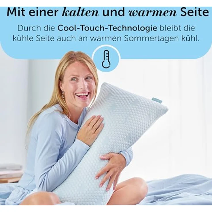 Cloudpillo Memory Foam Kissen 40×80 cm - CHIP Testsieger Nackenstützkissen, Ergonomisch & höhenverstellbar, atmungsaktiv & hypoallergen, Oeko-Tex Zertifiziert – Bild 5