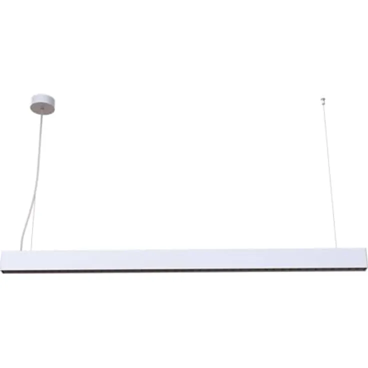 Arcchio LED Büroleuchte Jolinda slim, 2-flammige Pendelleuchte in Aluminium, energiesparend und modern für Büro und Arbeitszimmer