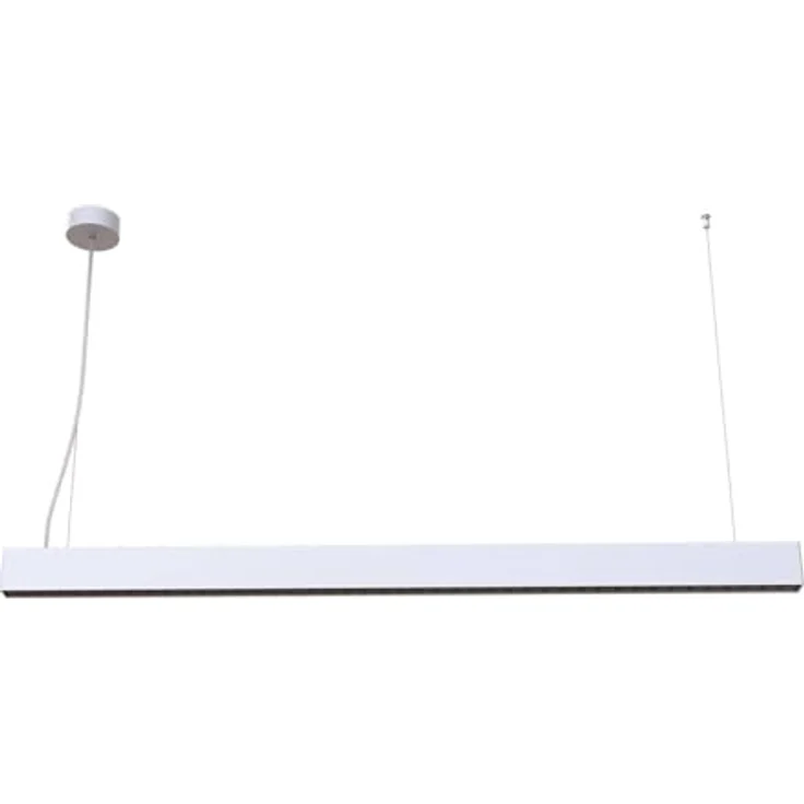Arcchio LED Büroleuchte Jolinda slim, 2-flammige Pendelleuchte in Aluminium, energiesparend und modern für Büro und Arbeitszimmer – Bild 1