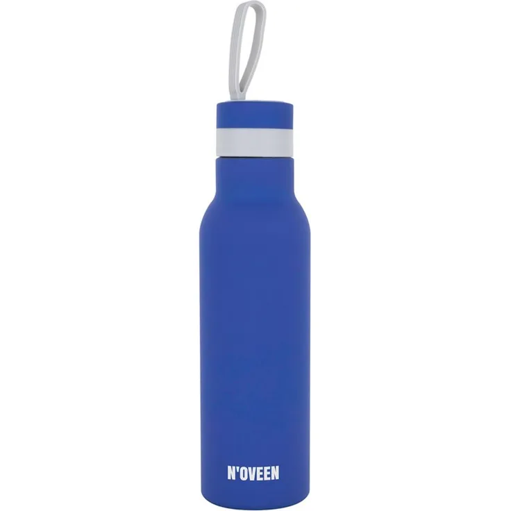 NOVEEN Satin Edelstahl Thermoflasche | 500 ml, Blau