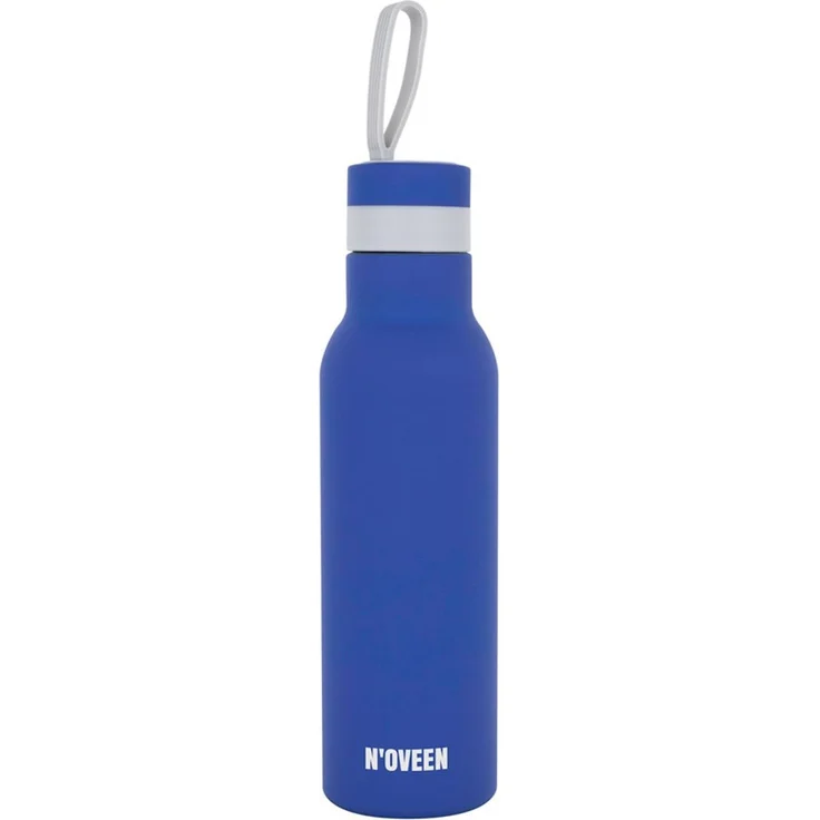 NOVEEN Satin Edelstahl Thermoflasche | 500 ml, Blau