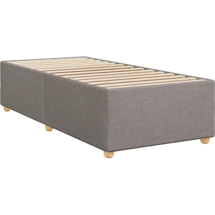 vidaXL Boxspringbett mit Matratze Taupe 90x200 cm Stoff 3293481 – Bild 10