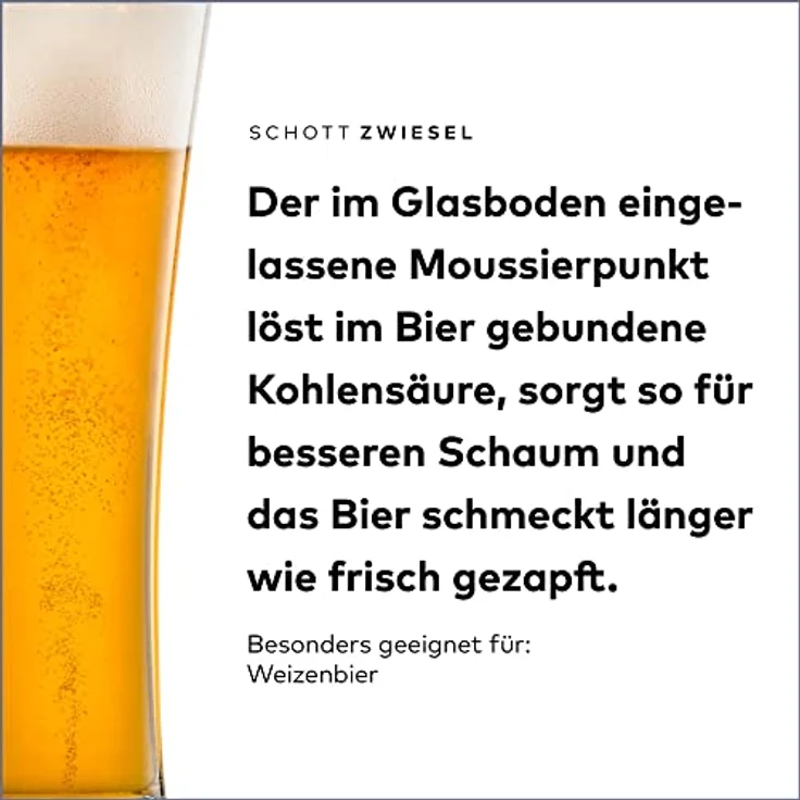Schott Zwiesel BEER BASIC Weizenbierglas 0,5 l 4er Set – Bild 4