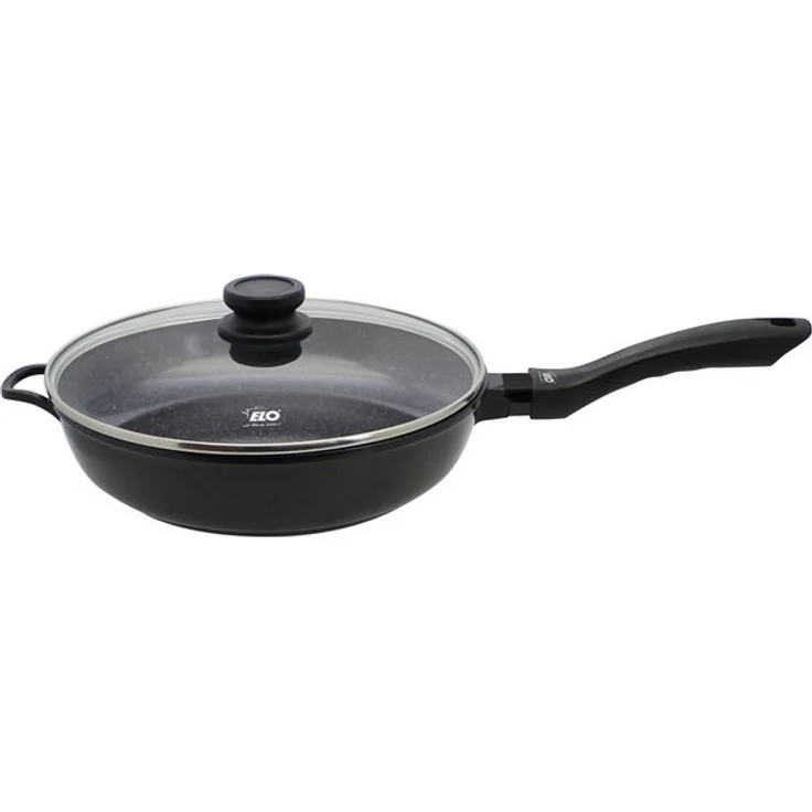 Elo Schmorpfanne mit Glasdeckel 28cm, Aluminiumguss (1-tlg), Induktion, Ø 28 cm – Bild 4