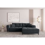 99rooms Massimo Ecksofa Cordstoff POSO Graphit mit Schlaffunktion Rechts