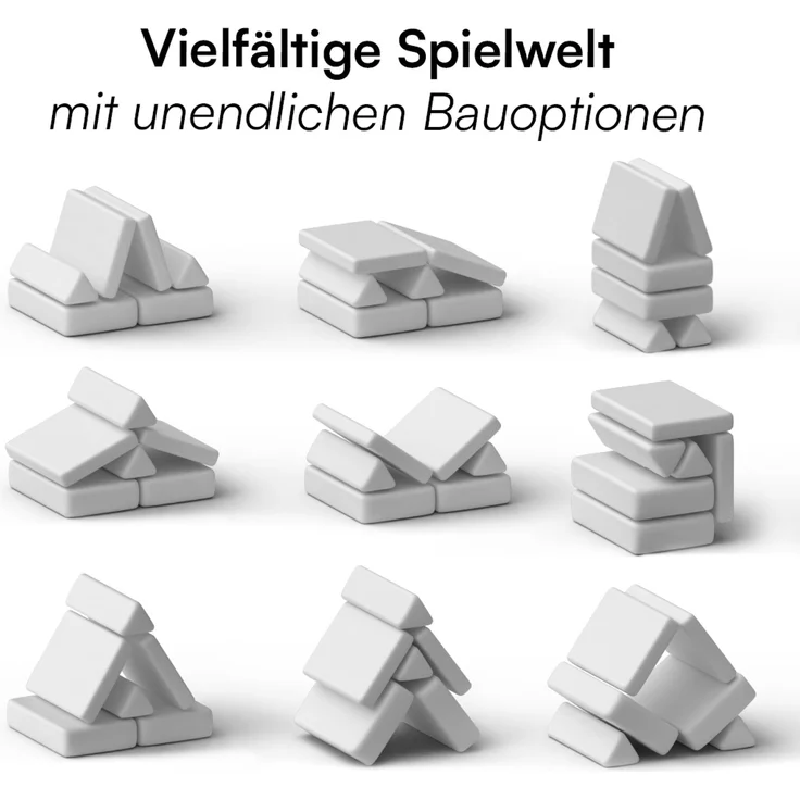 Bellabino 'Nile' Spielsofa, 4-tlg, Cord, grau, faltbare Kindercouch, abnehmbarer & waschbarer Bezug, Kindersofa aus Schaumstoff, Oeko-Tex zertifiziert – Bild 4