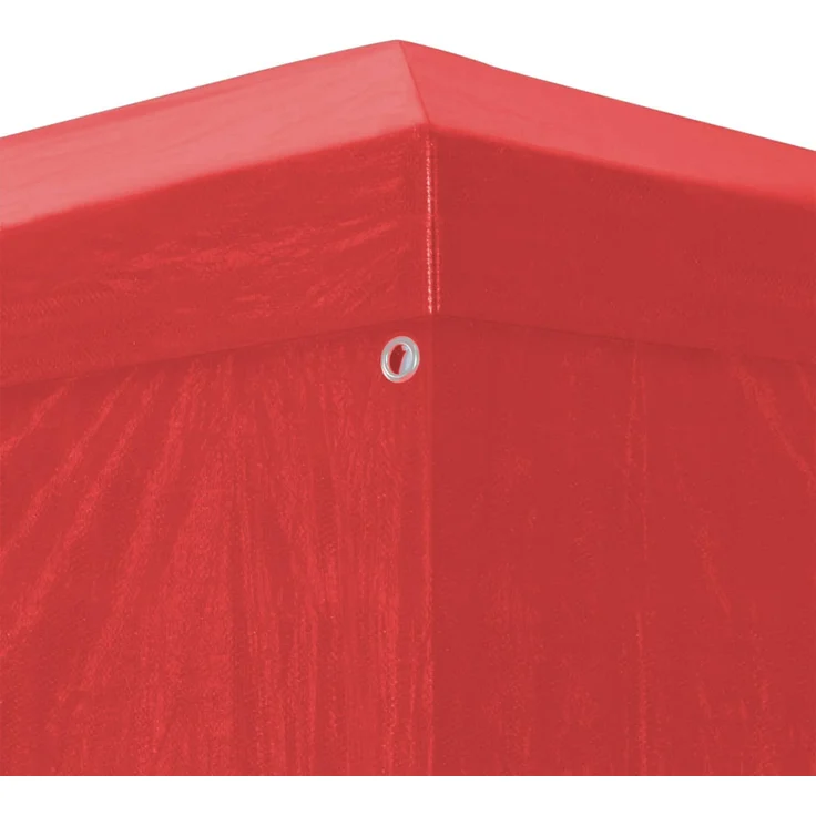 vidaXL Party-Zelt 300 x 300 x 255 cm Rot PE und Stahl 42032998 – Bild 4
