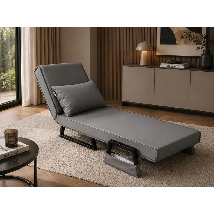 Makika Schlafsessel Schlafsofa Rio klappbar - in Grau – Bild 6