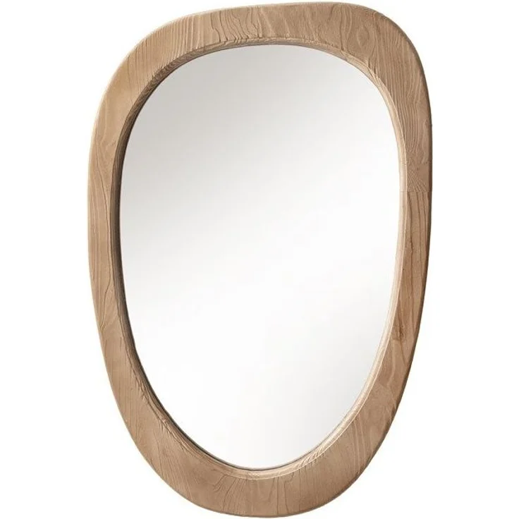 riess-ambiente Wandspiegel ORGANIC 105cm natur – Pinienholz, massiv, mit Rahmen, organisch (Einzelartikel, 1-St), Spiegel für Flur und Schlafzimmer – ideal für dekorative Ambiente! – Bild 1