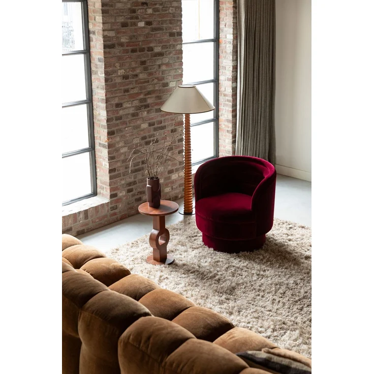 DutchBone Loungesessel Dorothy in Rot mit drehbarem Sitz 79x77x78 cm – Bild 3