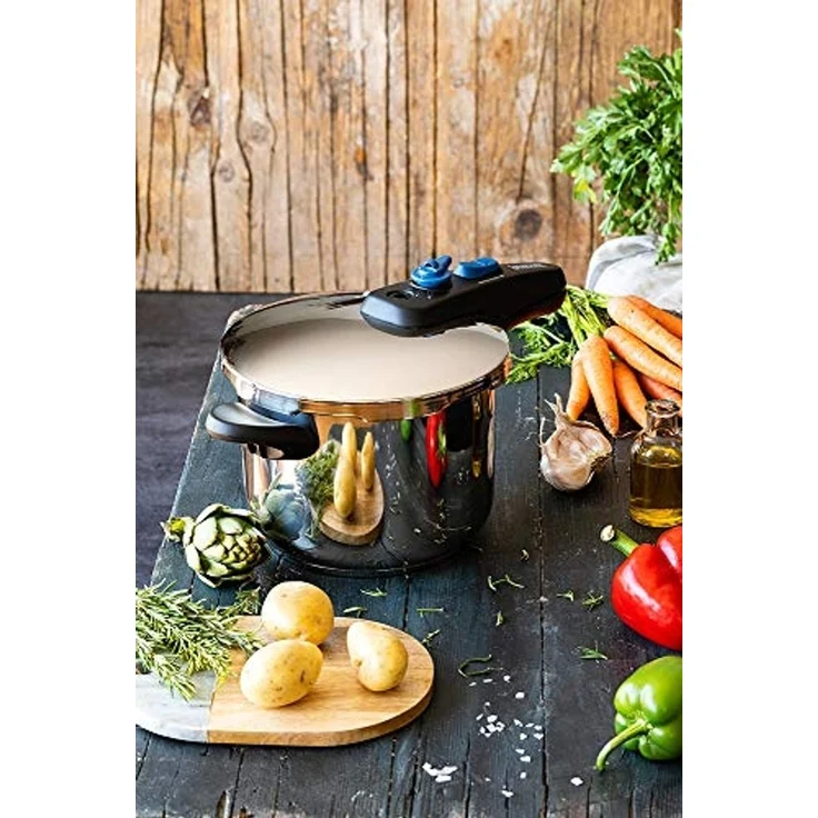 Tefal Kochtopf, Express-Töpfe Monix M570005 (2 pcs) Edelstahl 6 L – Bild 4