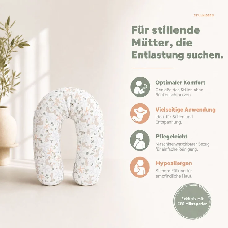 Fillikid Stillkissen Stillkissen EPS Mikroperlen 190 cm Exklusiv – Bild 2