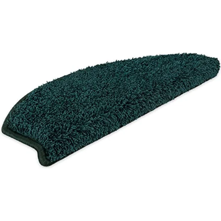 Metzker® Stufenmatte Shaggy Stufenmatten Emphoria Halbrund moosgrün 15 Stück, Halbrund, Höhe: 15 mm, 15 Stück im Set - Moosgrün – Bild 4