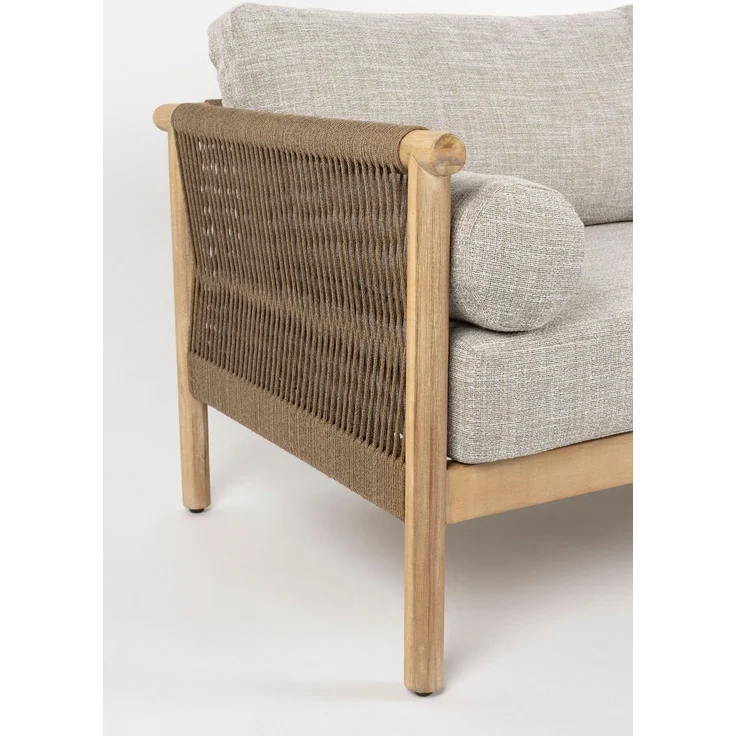 DutchBone Loungesessel Oasis im 2er-Set, Beige aus Akazienholz 95x84x68 cm – Dutchbone – Bild 6