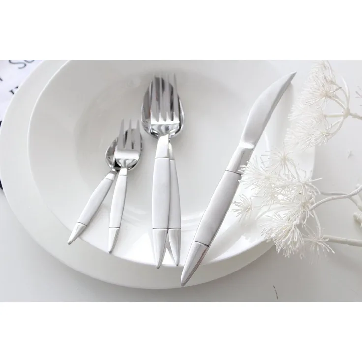 Mulex Besteck-Set Miami (30-tlg), 6 Personen, Edelstahl 18/0, teilsatiniert