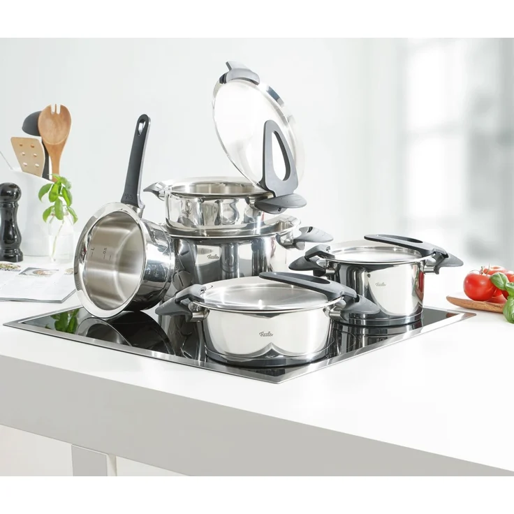 Fissler Intensa® Topf-Set 5-tlg. mit Metalldeckel und Stielkasserolle – Bild 3