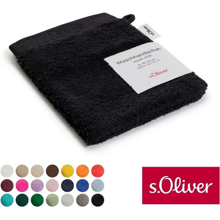 s.Oliver Waschhandschuh s.Oliver, Premium Qualität, 600 gr/m², auch als Sets erhältlich, Walkfrottier (1-St), große Farbauswahl, auch als Duschtuch, Handtuch, Gästetuch – Bild 1