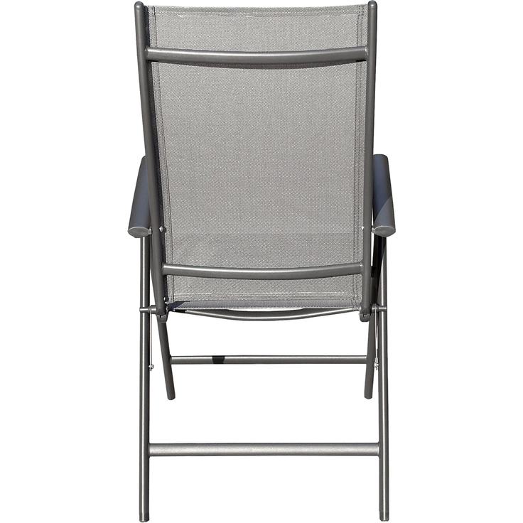 2GARVIO Klappsessel, Sitz und Rücken Textilen AnthrazitGestell Alu Anthrazit (max110KG ) – Bild 4