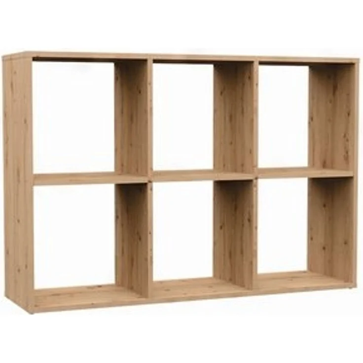 Selsey 'Malax' Offenes Standregal, 6 Fächer, Artisan-Eiche, 75 x 110 x 30 cm – Bild 6
