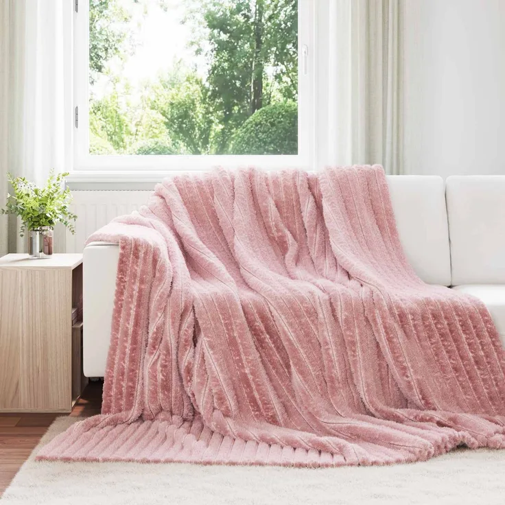 vidaXL Wohndecken 6 stk. Rosa 240 x 220 cm 8.76 kg Fleece 42016907