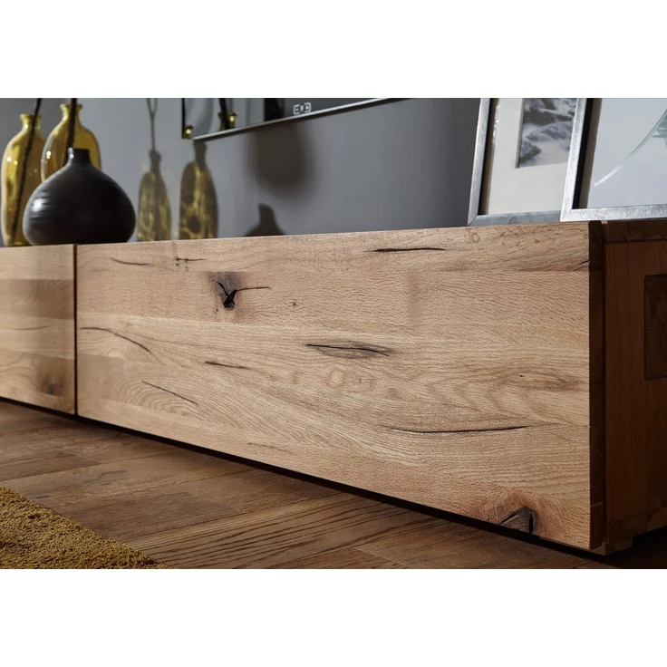 TV-Board Wild-/Zerreiche 220x52x32 natur geölt FRANKFURT #108 – Bild 4