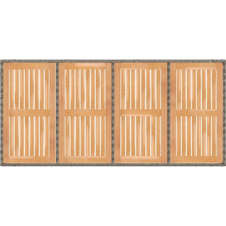 vidaXL Outdoortisch-Set 9 stk. Hellgrau und Dunkelgrau 3422289 – Bild 6