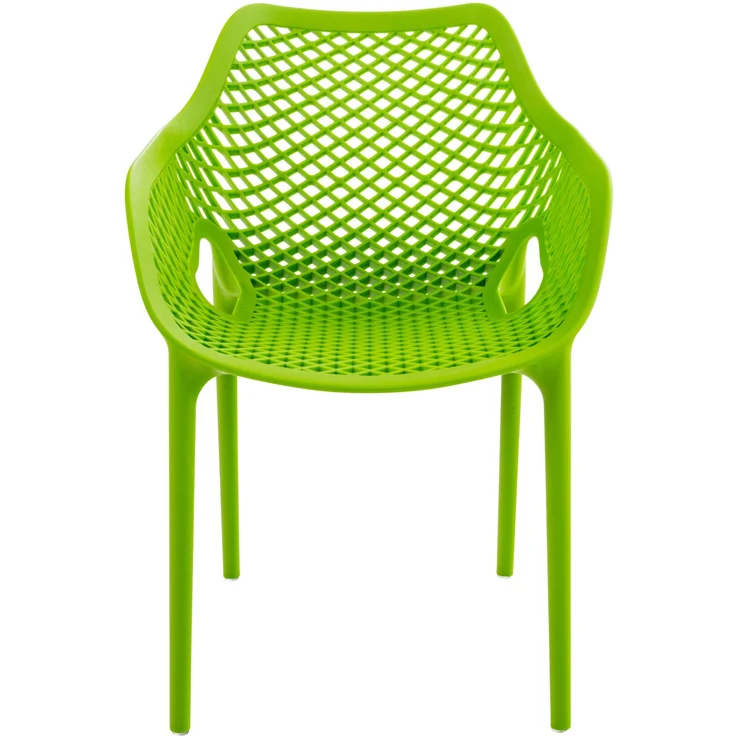 CLP Gartenstuhl Air XL 4er Set, Modern, Gestell Kunststoff, stapelbar, wetterfest,grün – Bild 2