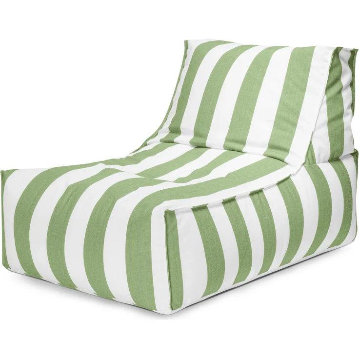 Sitting Point Sitzsack Rock Santorin, wetterbeständiger Outdoor-Sitzsack in Grün mit pflegeleichtem Spezialbezug