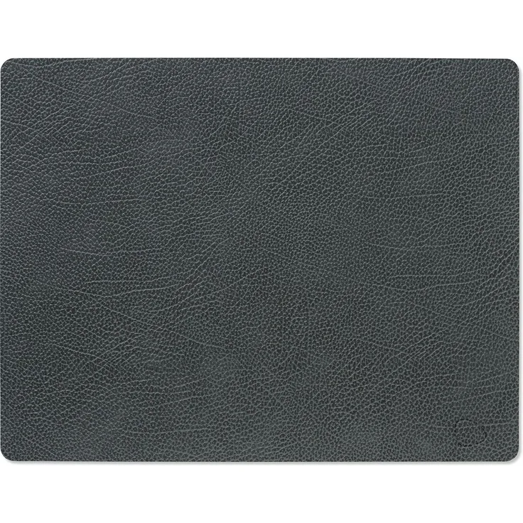 LIND DNA Table Mat Square L 35x45 cm Hippo Black-Anthracite