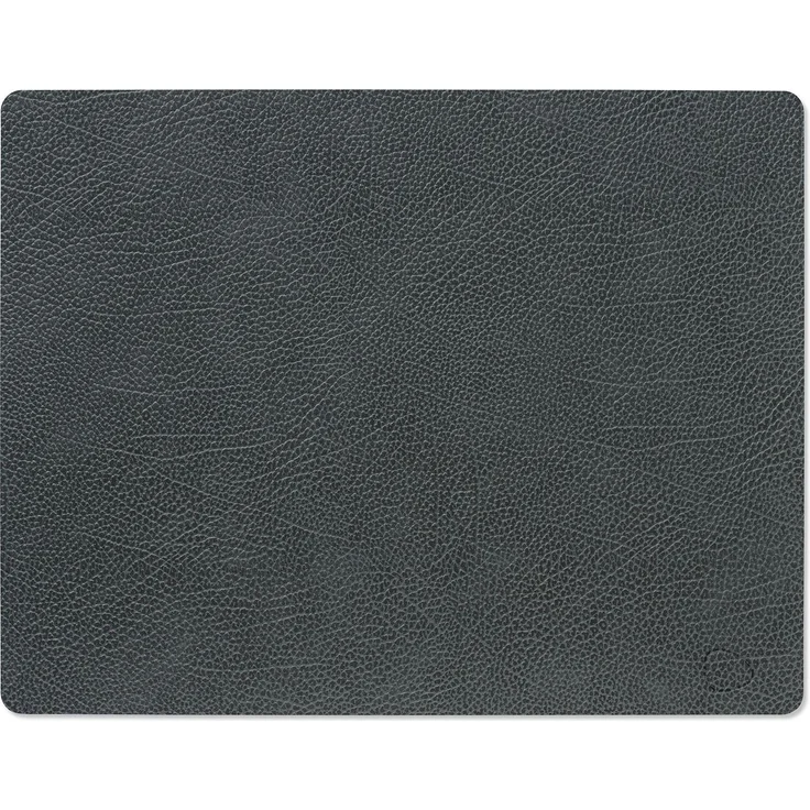LIND DNA Table Mat Square L 35x45 cm Hippo Black-Anthracite